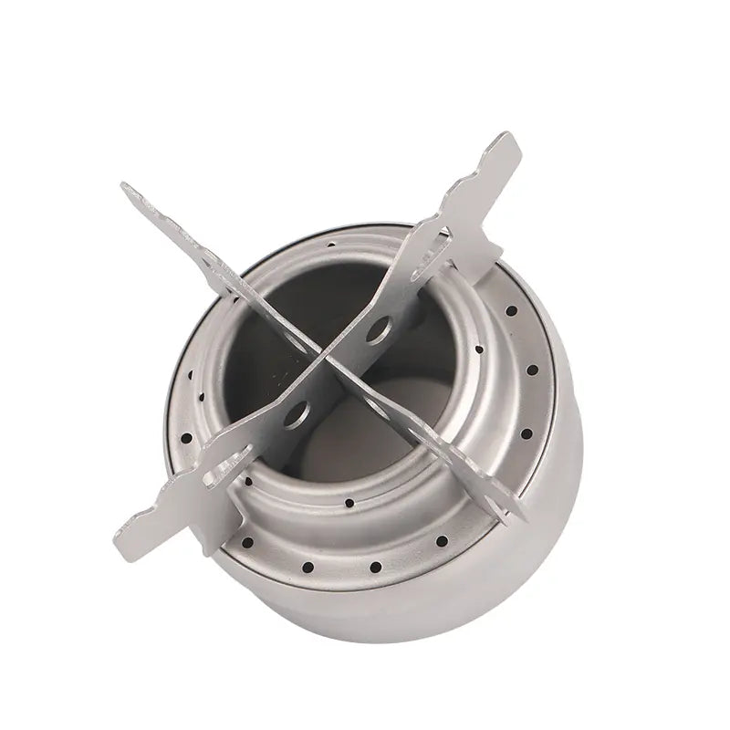 Titanium Alchol Burner with Stand