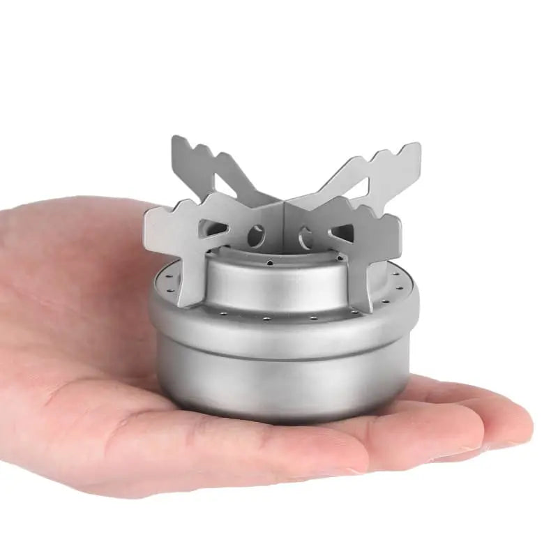 Alcohol Burner with stand on hand