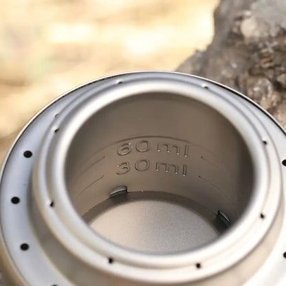 Alcohol Burner inside closeup