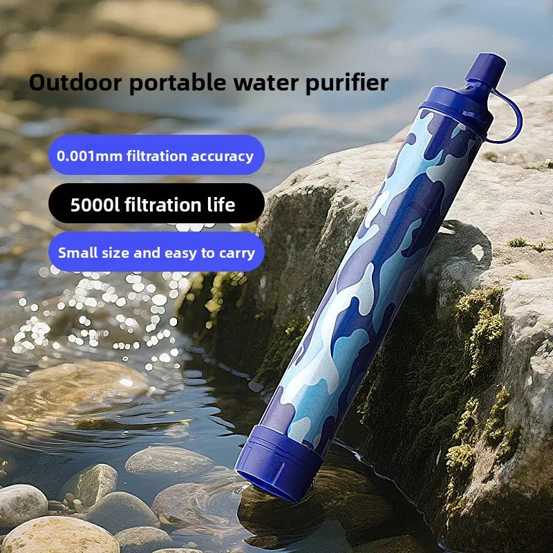 RaiderFilter – Filtro de Agua Portátil Tipo Pajita para Supervivencia