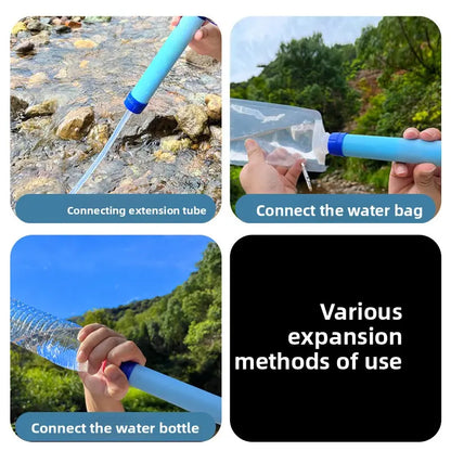 RaiderFilter – Filtro de Agua Portátil Tipo Pajita para Supervivencia