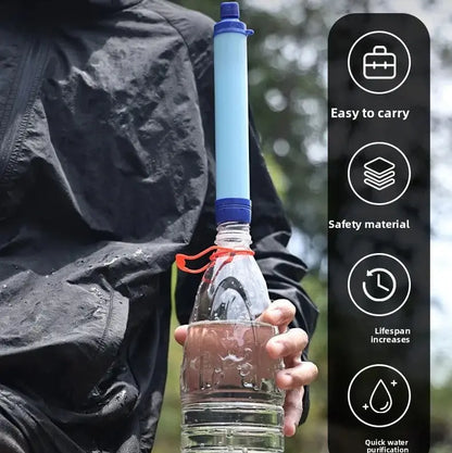 RaiderFilter – Filtro de Agua Portátil Tipo Pajita para Supervivencia
